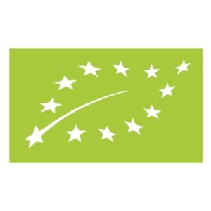 Il simbolo riconosciuto dalla Unione Europea per la produzione biologica è rappresentato da una bandiera verde con 12 stelle bianche riunite a forma di foglia